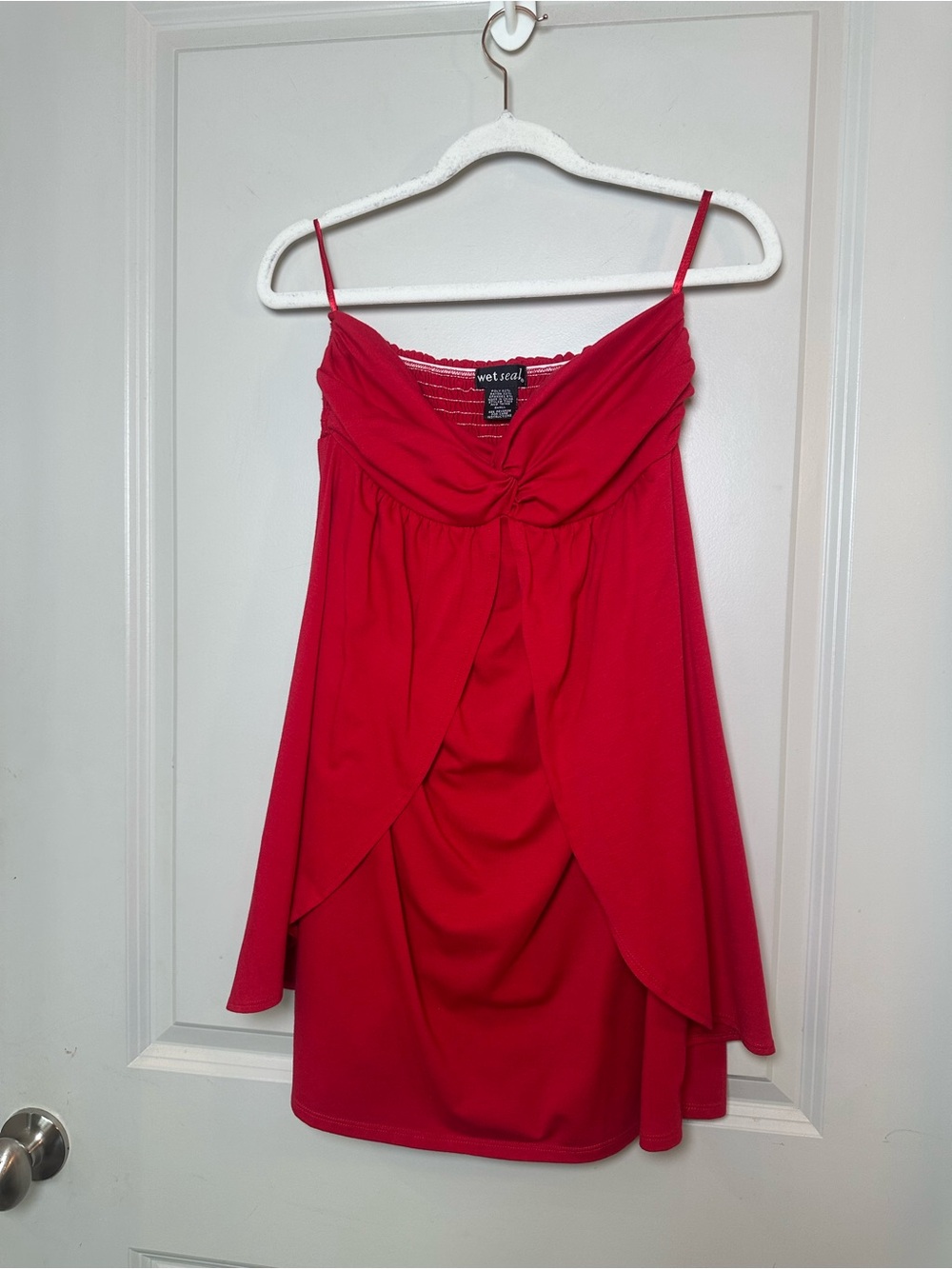 Vintage Y2K Wet Seal Strapless Babydoll Mini Dress, Small